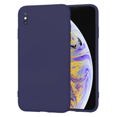 [Užsakomoji prekė] Dėklas iPhone XS Max - Techsuit SoftFlex - Mėlynas