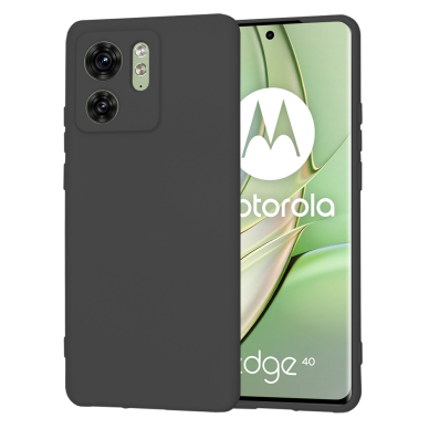 [Užsakomoji prekė] Dėklas Motorola Edge 40 / Edge (2023) - Techsuit SoftFlex - Juodas