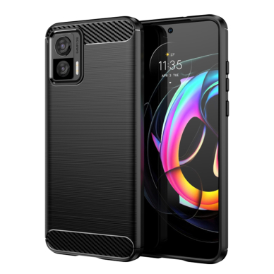 [Užsakomoji prekė] Dėklas Motorola Edge 50 Neo / Motorola ThinkPhone 25 - Techsuit Carbon Silicone - Juodas