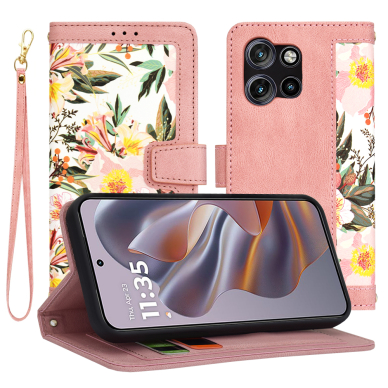 [Užsakomoji prekė] Dėklas Motorola Edge 50 Neo / Motorola ThinkPhone 25 - Techsuit FlipCraft - Sweetheart Pink