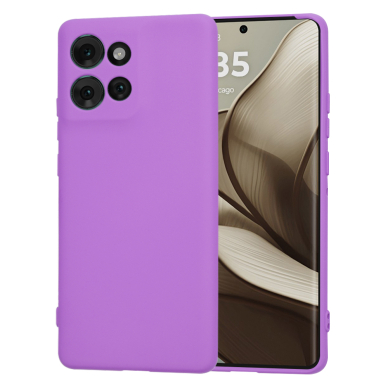 [Užsakomoji prekė] Dėklas Motorola Edge 50 - Techsuit SoftFlex - Violetinis