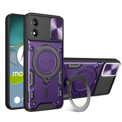 [Užsakomoji prekė] Dėklas Motorola Moto E13 - Techsuit CamGuard Pro - violetinis