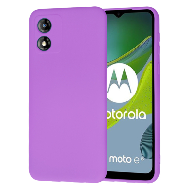 [Užsakomoji prekė] Dėklas Motorola Moto E13 - Techsuit SoftFlex - Violetinis