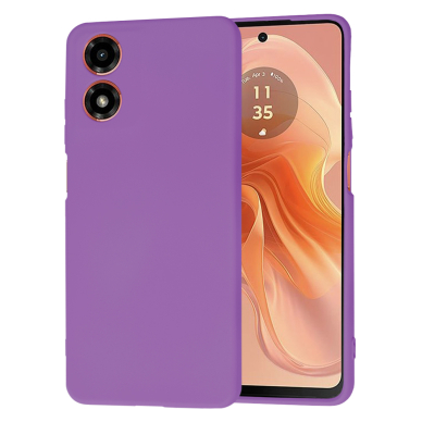 [Užsakomoji prekė] Dėklas Motorola Moto G04 / G04s / E14 - Techsuit SoftFlex - Violetinis