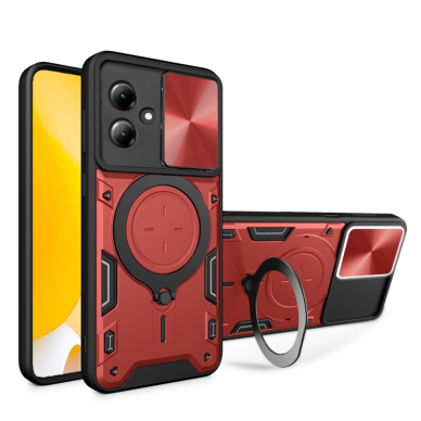 [Užsakomoji prekė] Dėklas Motorola Moto G14 - Techsuit CamGuard Pro - raudonas