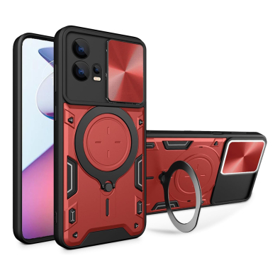 [Užsakomoji prekė] Dėklas Motorola Moto G72 - Techsuit CamGuard Pro - raudonas