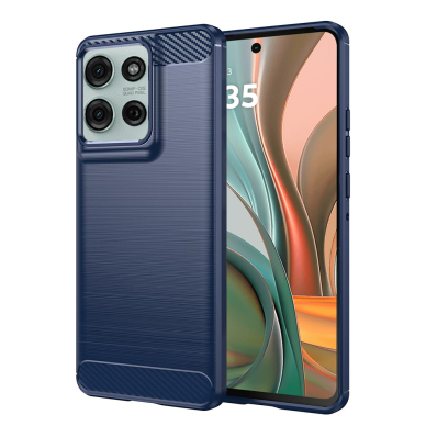 [Užsakomoji prekė] Dėklas Motorola Moto G75 - Techsuit Carbon Silicone - Mėlynas