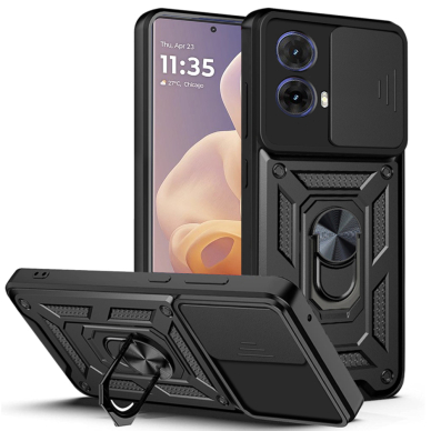 [Užsakomoji prekė] Dėklas Motorola Moto G85 - Techsuit CamShield Series - juodas