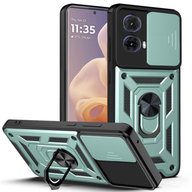 [Užsakomoji prekė] Dėklas Motorola Moto G85 - Techsuit CamShield Series - žalias