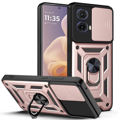 [Užsakomoji prekė] Dėklas Motorola Moto G85 - Techsuit CamShield Series - rožinis