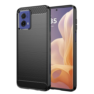 [Užsakomoji prekė] Dėklas Motorola Moto G85 - Techsuit Carbon Silicone - juodas