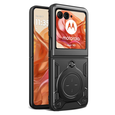 [Užsakomoji prekė] Dėklas Motorola Razr 50 - Techsuit CamGuard Pro - juodas