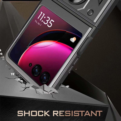 [Užsakomoji prekė] Dėklas Motorola Razr 50 - Techsuit CamShield Series - juodas 4