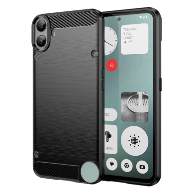 [Užsakomoji prekė] Dėklas Nothing CMF Phone 1 - Techsuit Carbon Silicone - juodas