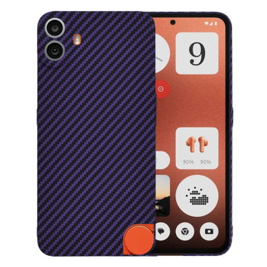 [Užsakomoji prekė] Dėklas Nothing CMF Phone 1 - Techsuit Carbonite FiberShell - Violetinis