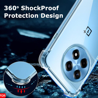 [Užsakomoji prekė] Dėklas OnePlus 13 - Techsuit Shockproof Clear Clear Silicone - Skaidrus 2