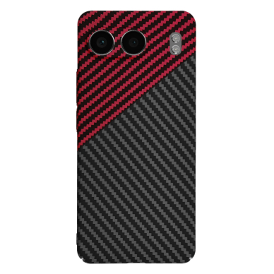 [Užsakomoji prekė] Dėklas OnePlus Nord 4 - Techsuit Carbonite FiberShell - Raudonas Vortex 2