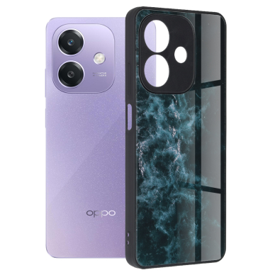 [Užsakomoji prekė] Dėklas Oppo A40 4G / A60 5G - Techsuit Glaze Series - Mėlynas Nebula