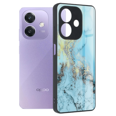 [Užsakomoji prekė] Dėklas Oppo A40 4G / A60 5G - Techsuit Glaze Series - Mėlynas Ocean