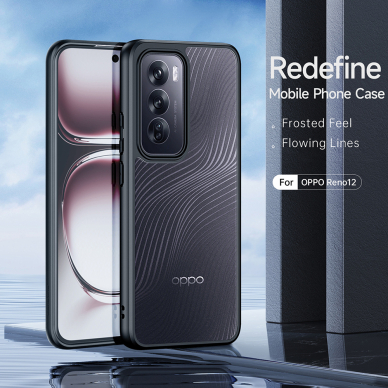 [Užsakomoji prekė] Dėklas Oppo Reno12 - Dux Ducis Aimo Series - Juodas 2