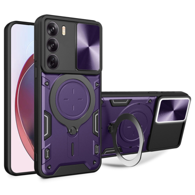 [Užsakomoji prekė] Dėklas Oppo Reno12 Pro - Techsuit CamGuard Pro - violetinis