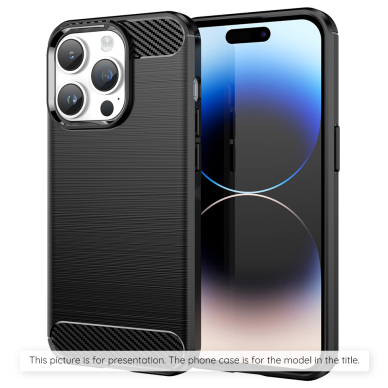 [Užsakomoji prekė] Dėklas Realme 13 Pro / 13 Pro+ - Techsuit Carbon Silicone - juodas