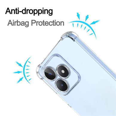 [Užsakomoji prekė] Dėklas Realme Note 60 - Techsuit Shockproof Clear Clear Silicone - Skaidrus 1