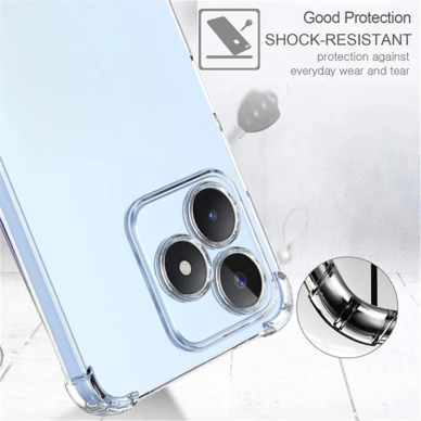 [Užsakomoji prekė] Dėklas Realme Note 60 - Techsuit Shockproof Clear Clear Silicone - Skaidrus 4