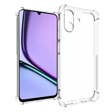 [Užsakomoji prekė] Dėklas Realme Note 60 - Techsuit Shockproof Clear Clear Silicone - Skaidrus