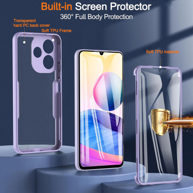 [Užsakomoji prekė] Dėklas Samsung Galaxy A06 + Cover - Techsuit ColorVerse 360 Series - Juodas 1