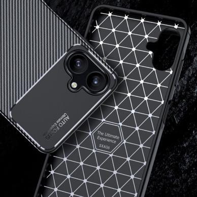 [Užsakomoji prekė] Dėklas Samsung Galaxy A06 - Techsuit CarbonFiber - Juodas 1