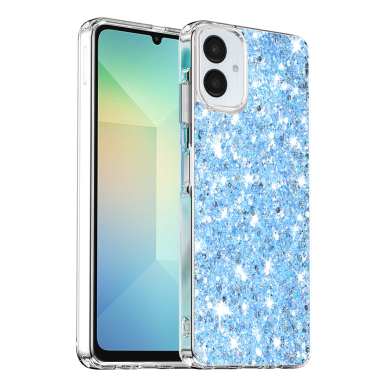 [Užsakomoji prekė] Dėklas Samsung Galaxy A06 - Techsuit Sparkly Glitter - Mėlynas