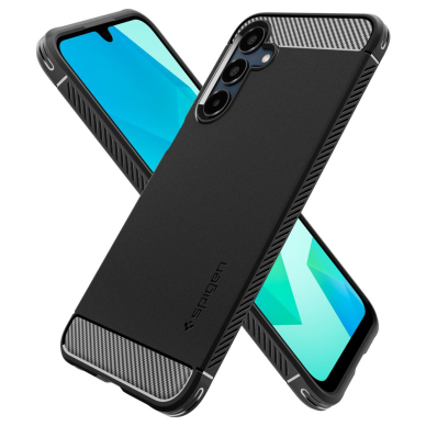 [Užsakomoji prekė] Dėklas Samsung Galaxy A16 4G / A16 5G - Spigen Rugged Armor - Juodas 1