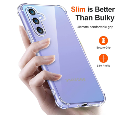 [Užsakomoji prekė] Dėklas Samsung Galaxy A16 4G / A16 5G - Techsuit Shockproof Clear Clear Silicone - Skaidrus 2