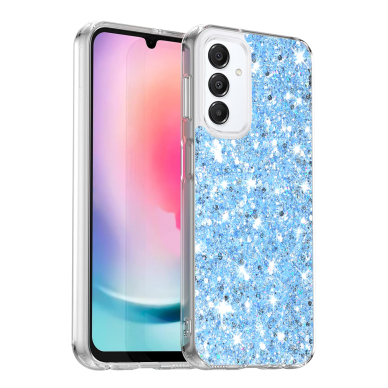 [Užsakomoji prekė] Dėklas Samsung Galaxy A16 4G / A16 5G - Techsuit Sparkly Glitter - Mėlynas