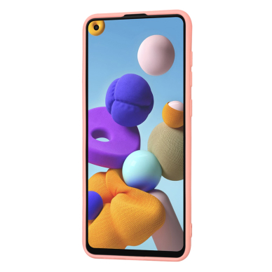 [Užsakomoji prekė] Dėklas Samsung Galaxy A21s - Techsuit SoftFlex - Chalk Pink 2