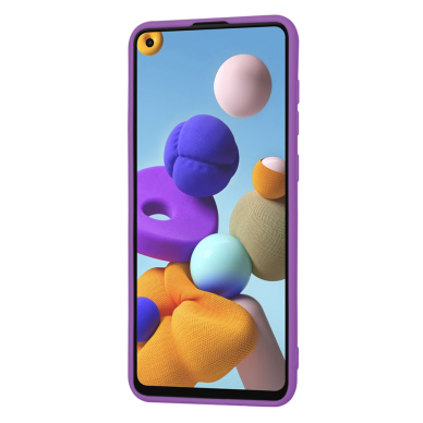 [Užsakomoji prekė] Dėklas Samsung Galaxy A21s - Techsuit SoftFlex - Violetinis 2