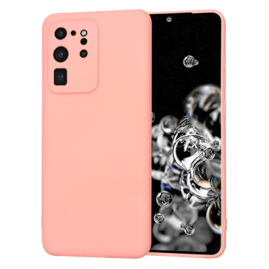 [Užsakomoji prekė] Dėklas Samsung Galaxy Galaxy S20 Ultra 4G / S20 Ultra 5G - Techsuit SoftFlex - Chalk Pink