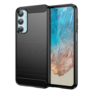 [Užsakomoji prekė] Dėklas Samsung Galaxy M35 - Techsuit Carbon Silicone - juodas