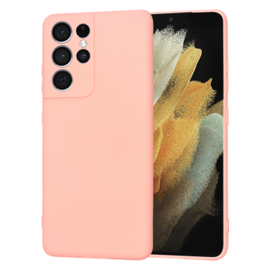 [Užsakomoji prekė] Dėklas Samsung Galaxy S21 Ultra 5G - Techsuit SoftFlex - Chalk Pink