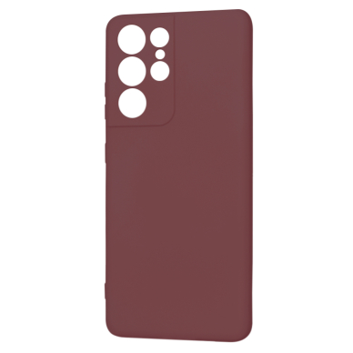 [Užsakomoji prekė] Dėklas Samsung Galaxy S21 Ultra 5G - Techsuit SoftFlex - Bordo 1