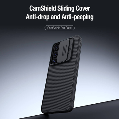 [Užsakomoji prekė] Dėklas Samsung Galaxy S24 FE - Nillkin CamShield Pro - Juodas 4