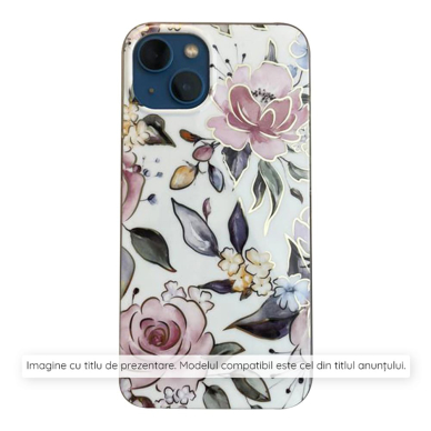 [Užsakomoji prekė] Dėklas Samsung Galaxy S24 FE - Techsuit Marble Series - Chloe baltas