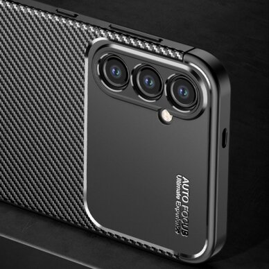 [Užsakomoji prekė] Dėklas skirtas Samsung Galaxy S24 - Techsuit CarbonFiber - Juodas 2