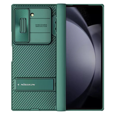 [Užsakomoji prekė] Dėklas Samsung Galaxy Z Fold6 - Nillkin CamShield Pro Bracket - Žalias 1