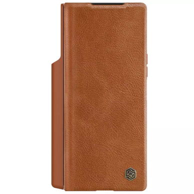 [Užsakomoji prekė] Dėklas Samsung Galaxy Z Fold6 - Nillkin Qin Pro Leather Case - rudas 1