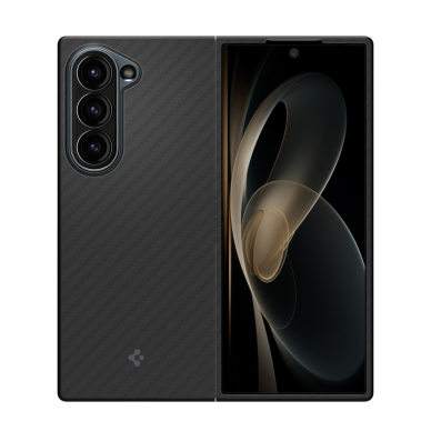 [Užsakomoji prekė] Dėklas Samsung Galaxy Z Fold6 - Spigen Air Skin - Aramid Black 2