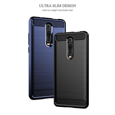 [Užsakomoji prekė] Dėklas Xiaomi Mi 9T / Mi 9T Pro / Redmi K20 / Redmi K20 Pro - Techsuit Carbon Silicone - Juodas 1