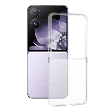 [Užsakomoji prekė] Dėklas Xiaomi Mix Flip - Techsuit Clear Silicone - permatomas