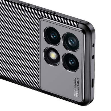 [Užsakomoji prekė] Dėklas Xiaomi Poco F6 Pro - Techsuit CarbonFiber - juodas 1